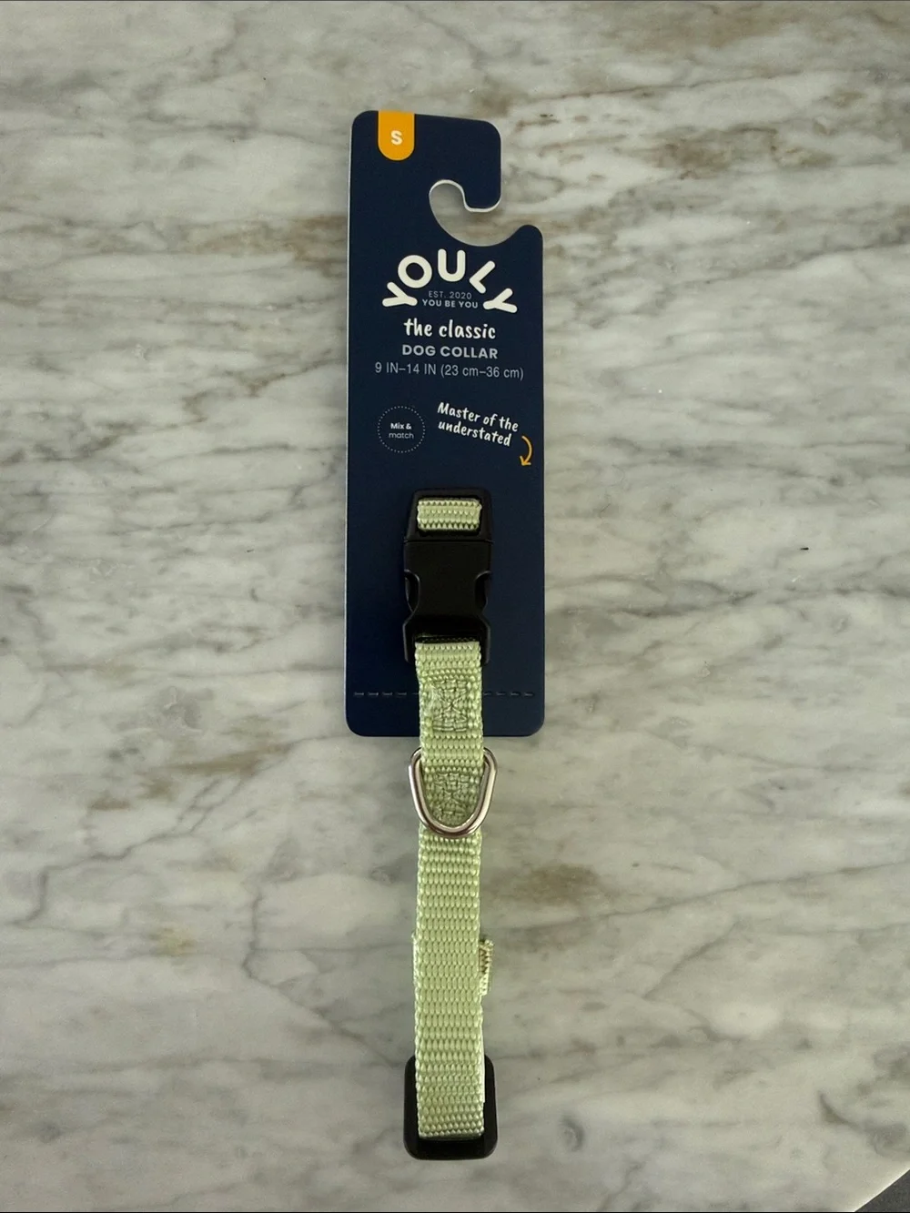Youly 💚 BRAND NEW Adjustable Green Nylon Dog Collar with Buckle Size S